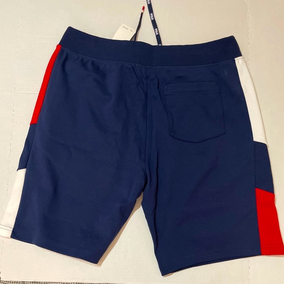 Polo Ralph Lauren Heather Navy Multi Blue Double Knit Tennis Shorts Men's Medium - Picture 3 of 5